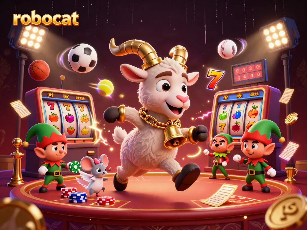 Experience engaging gaming at Robocat Casino with a festive Krampus hosting fun games.